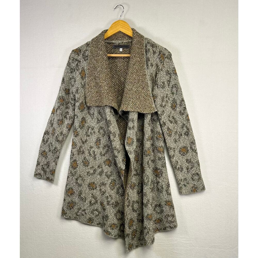 Cupcakes & Cashmere Mel Leopard Cardigan -Size Small Bobo Chic Casual - Picture 3 of 12